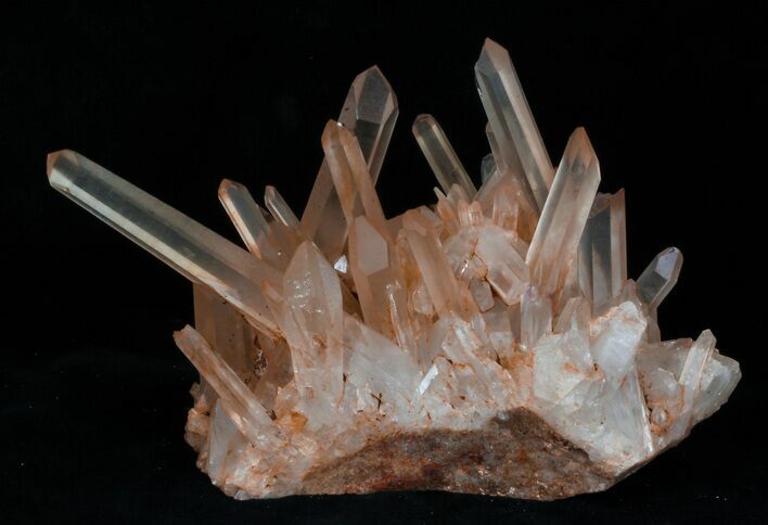 Tangerine Quartz Crystal Cluster - Madagascar #32246